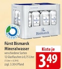 Fürst Bismarck Mineralwasser bei famila Nordost im Mölln Prospekt für 3,49 €