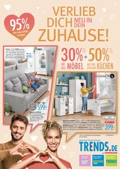 Möbel im Trends Prospekt in Erkrath Aktueller Trends Prospekt mit Möbel, "VERLIEB DICH NEU IN DEIN ZUHAUSE!", Seite 1
