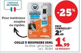 Colle Neoprene 55 ml - U en promo chez Super U Colle Neoprene 55 ml - U dans le catalogue Super U