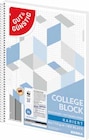 Collegeblock, kariert im Angebot bei WEZ in Bad Oeynhausen Collegeblock, kariert Angebote von Gut & Günstig bei WEZ Bad Oeynhausen für 1,29 €