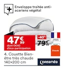COUETTE BIEN-ÊTRE TRÈS CHAUDE 140X200 CM - Dreaméa - But à Joué-lès-Tours COUETTE BIEN-ÊTRE TRÈS CHAUDE 140X200 CM - Dreaméa en promo chez But Joué-lès-Tours à 47,99 €