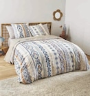 Parure housse de couette + 2 taies d'oreiller 63x63cm 240x220cm 260x240cm en promo chez Hyper U La Rochelle à 27,93 €