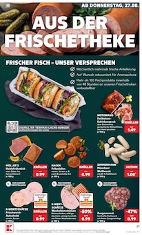 Tintenfisch Angebot im Kaufland Prospekt, gültig von 24.08.2026 bis 26.08.2026 Tintenfisch Angebot im aktuellen Kaufland Prospekt auf Seite 38