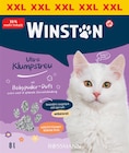 Katze Ultra Klumpstreu mit Babypuder-Duft XXL bei Rossmann im Brilon Prospekt für 3,95 €