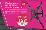 Wandhalterung 13 – 65" Smart Turn 180 WM2461 von One For All im aktuellen V-Markt Prospekt für 15,00 €