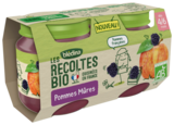 Pots Pommes Mûres Les Récoltes Bio Blédina dans le catalogue Auchan Hypermarché