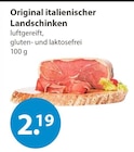 Original italienischer Landschinken von  im aktuellen V-Markt Prospekt für 2,19 €