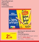 Bâton de berger mini nature - Justin Bridou en promo chez Intermarché Bâton de berger mini nature - Justin Bridou dans le catalogue Intermarché