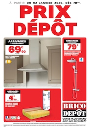 Prospectus Brico Dépôt à Plouguernével: "PRIX DÉPÔT", 1} page, 02/01/2026 - 29/01/2026