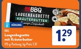 Laugenbaguette mit Kräuterbutter im ALDI SÜD Prospekt Laugenbaguette mit Kräuterbutter von BBQ im aktuellen ALDI SÜD Prospekt für 1,29 €