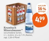 Aktuelle Wasser Angebote bei tegut in Fürth Aktuelles Mineralwasser Angebot bei tegut in Fürth ab 4,99 €