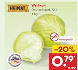 Weißkohl von Heimat im aktuellen Netto Marken-Discount Prospekt