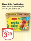 Brühe Familiendose im Angebot bei GLOBUS in Altenburg Brühe Familiendose Angebote von Maggi bei GLOBUS Altenburg für 3,29 €