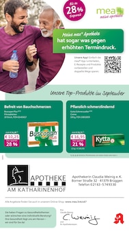 mea - meine apotheke Prospekt der Woche "Unsere September-Angebote" Seite 1, 01.09.2025 bis 30.09.2025 für Niederkrüchten Aktueller mea - meine apotheke Prospekt "Unsere September-Angebote" Seite 1 von 4 Seiten für Niederkrüchten