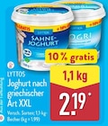 Sahne-Joghurt oder Joghurt nach griechischer Art XXL von LYTTOS im aktuellen ALDI Nord Prospekt