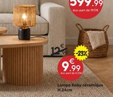 Lampe Koby céramique - Maxi Bazar Lampe Koby céramique à 9,99 € dans le catalogue Maxi Bazar