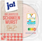 Schinkenwurst im REWE Prospekt Schinkenwurst von ja! im aktuellen REWE Prospekt für 0,99 €