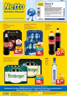 Coca Cola im Netto Marken-Discount Prospekt "DER ORT, AN DEM DU IMMER AUSGEZEICHNETE PREISE FINDEST." mit 2 Seiten (Falkensee)
