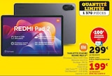 Tablette Redmi Pad 2 - Xiaomi en promo chez Super U Franconville à 199,00 €
