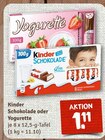 Kinder Schokolade oder Yogurette bei nahkauf im Weißensee Prospekt für 1,11 €