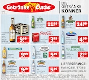 Warsteiner im Getränke Oase Prospekt in Hamm Aktueller Getränke Oase Prospekt mit Warsteiner, "Aktuelle Angebote", Seite 1