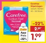 Slipeinlagen von Carefree im aktuellen Netto Marken-Discount Prospekt für 1,99 €