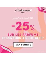 Catalogue Marionnaud à Marseille, avec 1 pages Prospectus Marionnaud à Marseille, "-25% sur les parfums et sur tous les coffrets", 1 pages, 03/06/2020 - 07/06/2020