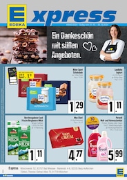 EDEKA Prospekt "Ein Dankeschön mit süßen Angeboten." für München, 4 Seiten, 21.10.2024 - 26.10.2024