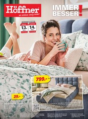 Aktueller Höffner Prospekt mit Bettwäsche, "IMMER BESSER!", Seite 1
