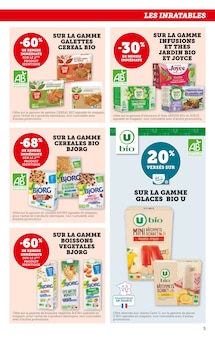 Promotion Bio dans le prospectus Super U, valable du 17/06/2025 au 29/06/2025 Promo Bio dans le catalogue Super U du moment à la page 5