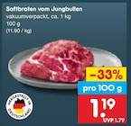 Saftbraten vom Jungbullen für 1,19 € bei Netto Marken-Discount im Angebot Saftbraten vom Jungbullen im aktuellen Netto Marken-Discount Prospekt