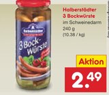 Netto Marken-Discount Rudolstadt - 3 Bockwürste Angebot im Prospekt 3 Bockwürste bei Netto Marken-Discount im Rudolstadt Prospekt für 2,49 €