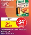 Choucroute garnie d'Alsace - STOEFFLER en promo chez Intermarché Calais à 2,58 €