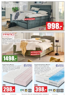 Bett im Möbel Mahler Siebenlehn Prospekt "EISKALT SPAREN" mit 16 Seiten (Chemnitz)