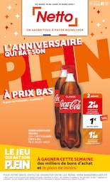 Prospectus Netto à Clichy-sous-Bois "L'ANNIVERSAIRE QUI BAT SON PLEIN À PRIX BAS", 20 pages, 18/03/2025 - 24/03/2025