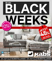 Kabs Prospekt für Hamburg mit 46 Seiten Kabs Prospekt für Hamburg: "BLACK WEEKS", 46 Seiten, 16.11.2022 - 29.11.2022
