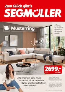 Ecksofa im aktuellen Segmüller Prospekt (München) Ecksofa im Segmüller Prospekt "Segmüller - Musterring" mit 24 Seiten (München)