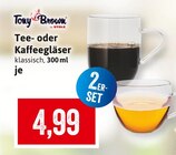 Tee- oder Kaffeegläser Angebote von Tony Brown by Stolz bei Kaufhaus Stolz Greifswald für 4,99 €