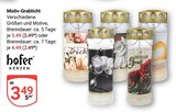 Motiv-Grablicht im Angebot bei GLOBUS in Rodgau Motiv-Grablicht Angebote von hofer Kerzen bei GLOBUS Rodgau für 3,49 €