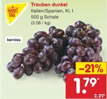 Trauben dunkel Angebote von Markttag bei Netto Marken-Discount Hildesheim für 1,79 €