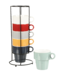 Rack 6 mugs en promo chez Stokomani Rack 6 mugs dans le catalogue Stokomani