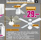 Deckenventilatoren im Angebot bei Hornbach in Lörrach Deckenventilatoren Angebote von Madeira bei Hornbach Lörrach für 29,00 €