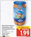 Bockwürstchen von Paw Patrol für 1,99 € bei E center im Angebot Bockwürstchen von Paw Patrol im aktuellen E center Prospekt