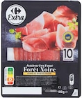 Jambon cru fumé la forêt noire IGP - Carrefour extra en promo chez Supermarchés Match Metz à 2,35 €