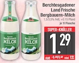 Frische Bergbauern-Milch von Berchtesgadener Land im aktuellen EDEKA Prospekt für 1,29 €