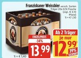 Weissbier im Angebot bei EDEKA in Kempten Weissbier Angebote von Franziskaner bei EDEKA Kempten für 12,99 €