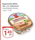 Tee- oder Leberwurst im Angebot bei GLOBUS in Braunschweig Tee- oder Leberwurst Angebote von Rügenwalder Mühle bei GLOBUS Braunschweig für 1,49 €