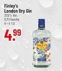 London Dry Gin Angebote von Finley's bei Trinkgut Augsburg für 4,99 €