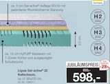 Aktuelle Matratze Angebote bei Möbel Inhofer in Augsburg Aktuelles Ligula Gel-active 22 Kaltschaum Angebot bei Möbel Inhofer in Augsburg ab 598,00 €