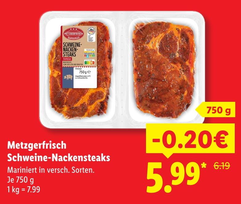 Schweine-Nackensteaks